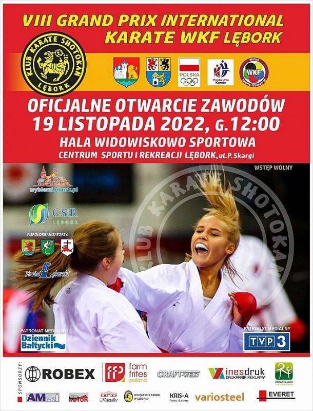 Grafika 1. VIII Grand Prix International Karate WKF Lębork