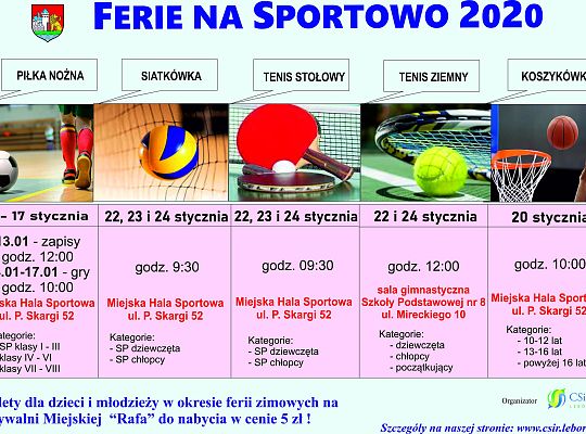 Ferie na sportowo 2020