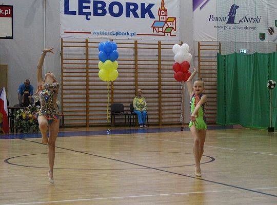 Pokazy gimnastyki artystycznej w Lęborku