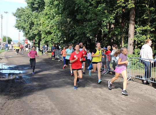 Grafika 33. Zawodnicy na trasie biegu