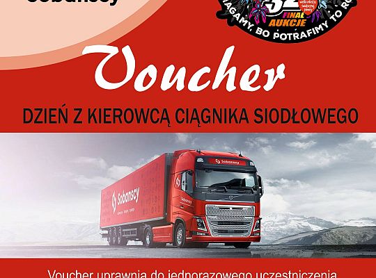 Grafika 2. Voucher - dzień z kierowcą ciągnika siodłowego