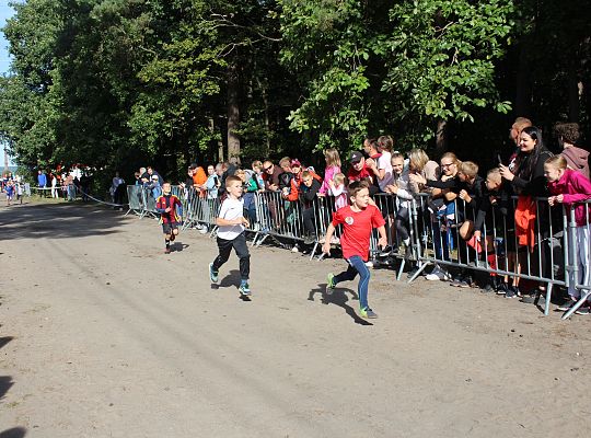Grafika 8. Zawodnicy na trasie biegu