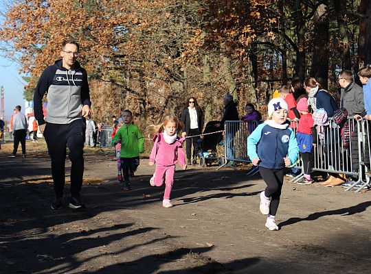 Grafika 5. Zawodnicy na trasie biegu