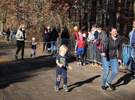 Grafika 6. Zawodnicy na trasie biegu