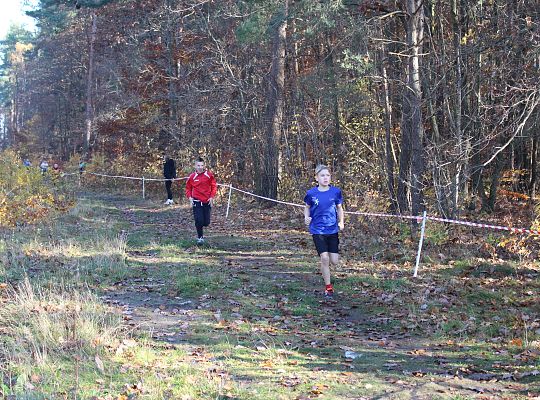 Grafika 33. Zawodnicy na trasie biegu