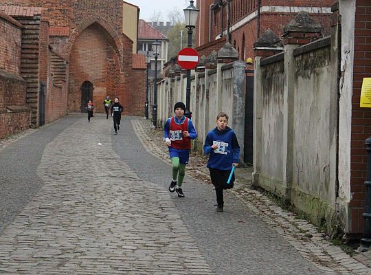 Grafika 33. Zawodnicy na trasie biegu