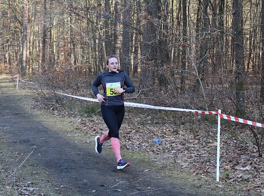 Grafika 70. Zawodniczka na trasie biegu