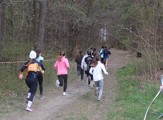 Grafika 35. Zawodniczki na trasie biegu