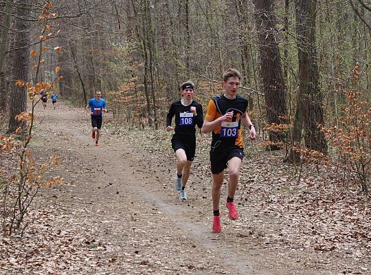 Grafika 47. Zawodnicy na trasie biegu