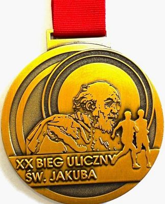 Grafika 2. MEDAL I KOSZULKA XX BIEG ULICZNY ŚW. JAKUBA