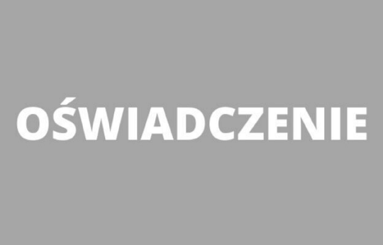 OŚWIADCZENIE