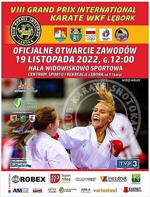 Grafika VIII Grand Prix International Karate WKF Lębork
