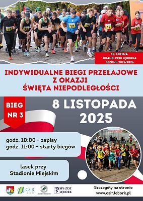 Grafika Indywidualne Biegi Przełajowe z okazji Święta