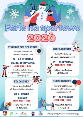 Grafika Ferie na sportowo 2026