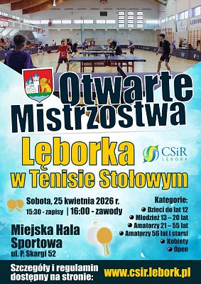 Otwarte Mistrzostwa Lęborka w Tenisie Stołowym