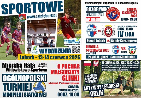 Sportowy WEEKEND 13 - 14 czerwca